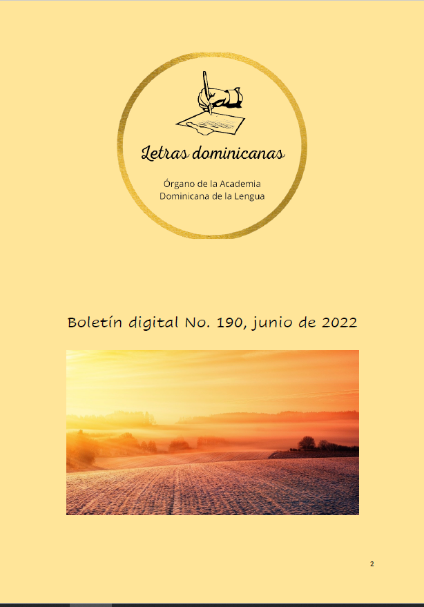 Boletín Núm 190 De La Academia Dominicana De La Lengua Junio De 2022